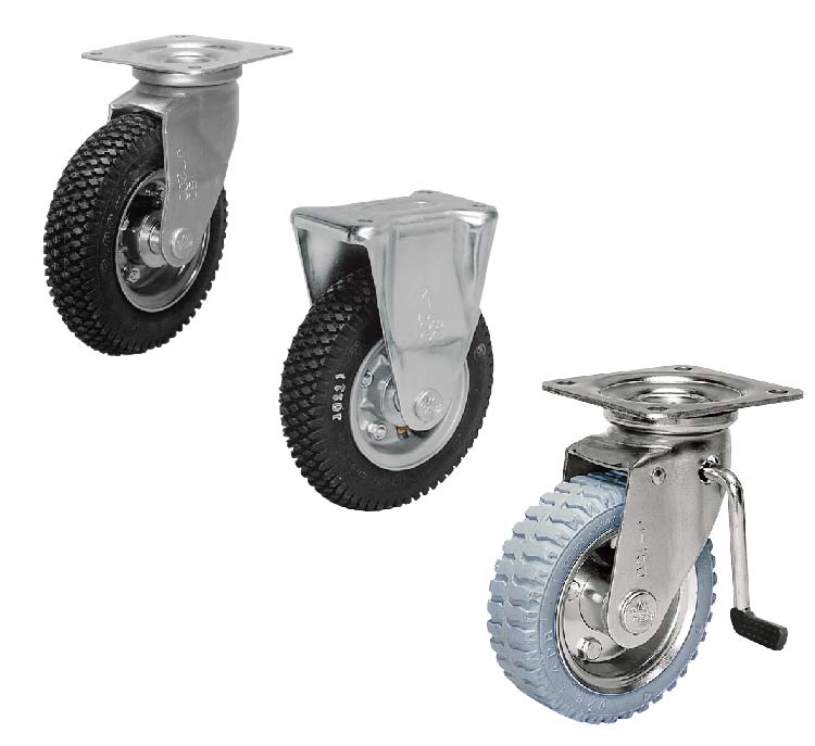 Bánh xe đẩy gắn bánh bơm hơi/bánh xe đẩy gắn bánh không hơi