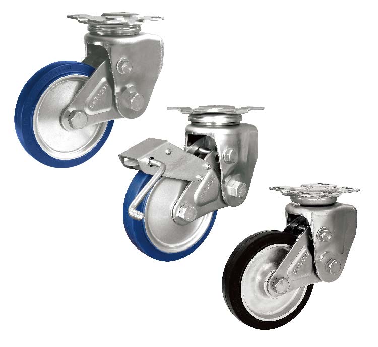 Bánh xe đẩy lò xo giảm xócⅢ<br>(Loại lò xo cuộn tốc độ cao.  Được thiết kế tốc độ kéo từ 20km/h trở xuống)