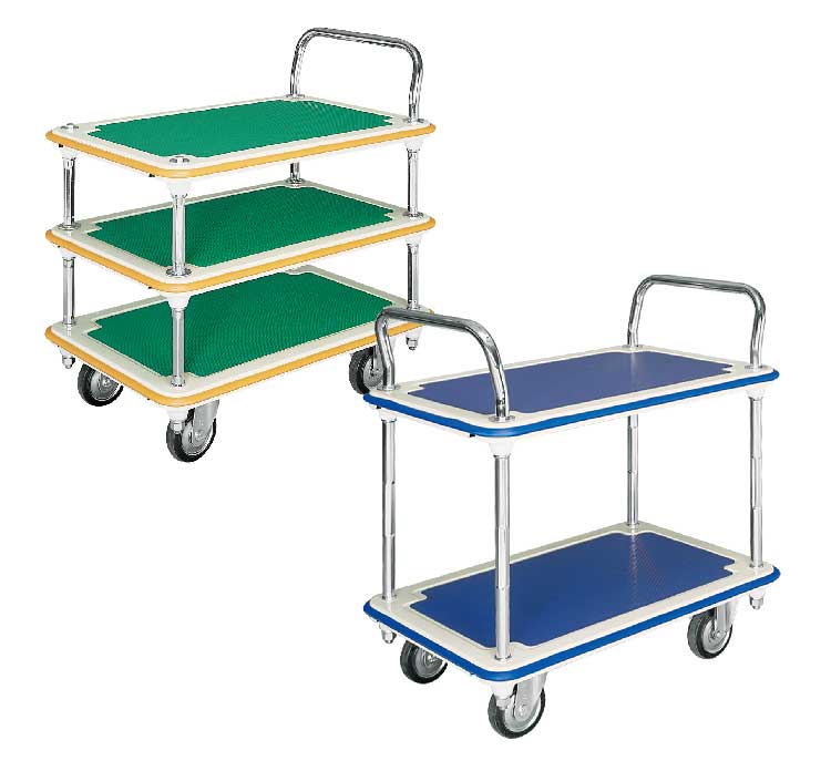 2段・3段運搬台車（スチール製）Xe đẩy hàng : 2 tầng, 3 tầng（Loại bằng thép）